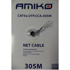 AMIKO CAT5e UTP CCA fali kábel 305m